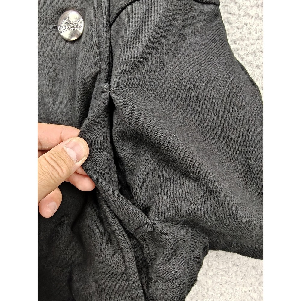 Guess‎ Jacket Womens XS Black Hooded Double Breasted Peacoat Fleece Q430303K1B0 - Picture 5 of 15